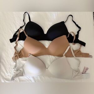 Victorias Secret Cloud Bra 32DDD White Black Nude - Lightly Padded Bras